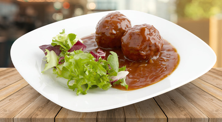 Gehaktballen in jachtsaus(Luikse gehaktballen)